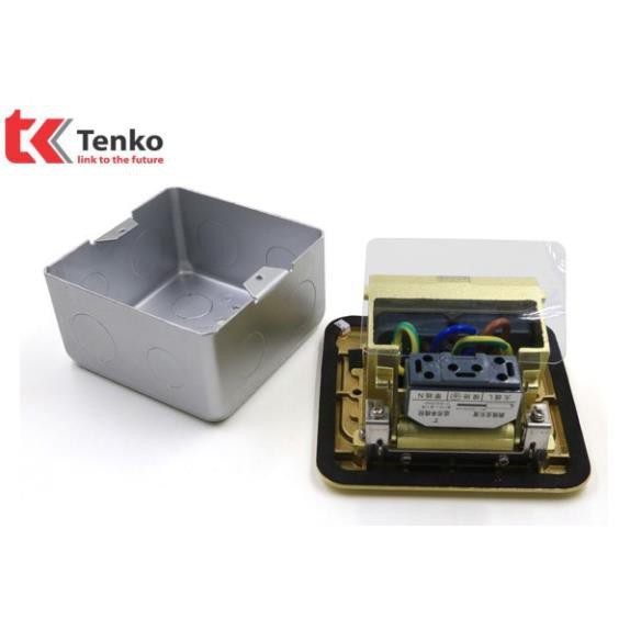 Bán sỉ- Ổ cắm điện âm sàn đa năng Popup màu bạc cao cấp Tenko TK-J02-17 ONMI.VN chính hãng.