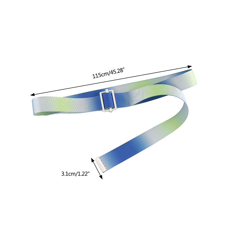 Thắt Lưng Vải Canvas Họa Tiết Kẻ Sọc Hợp Thời Trang