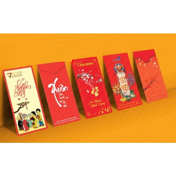 Set 10 Bao Lì Xì Tết 2023 Mừng Năm Mới Phong Cách Sang Trọng