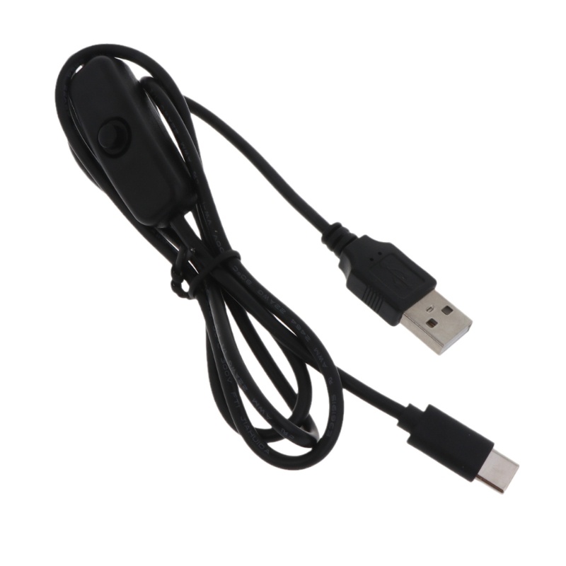 Dây Cáp Nguồn NAMA 4B Chuyển Đổi USB Type C Sang USB A Kèm Nút Bật Tắt Màu Đen