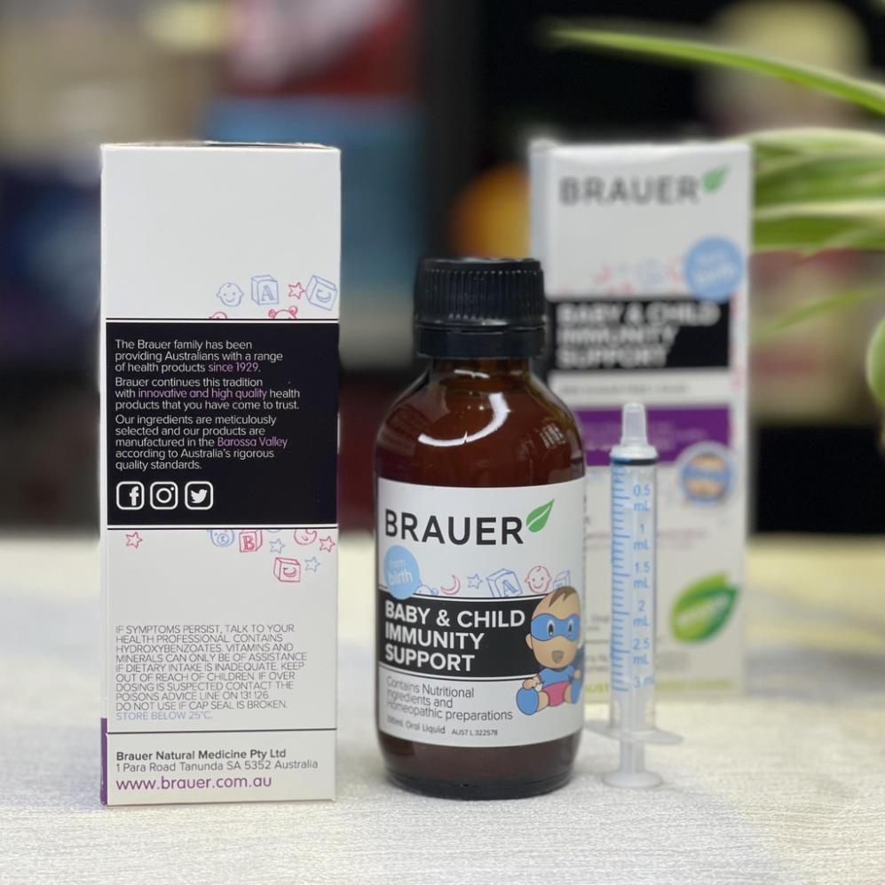 Siro Tăng Đề Kháng Brauer Immunity 100ml date