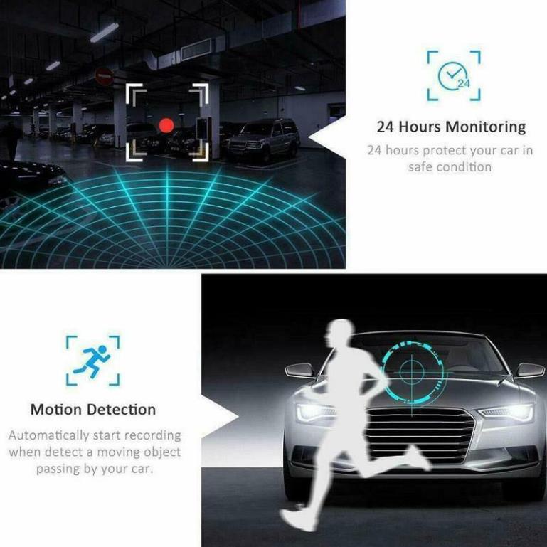 Trọn Bộ camera Hành trình Full HD 1080P - Màn hình 4 inch - Tích hợp 8 LED | BigBuy360 - bigbuy360.vn