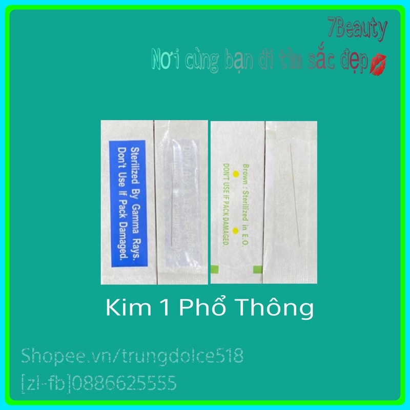 Kim 1 Phổ Thông, 100 Kim 1 Phổ Thông Phun Xăm Thẩm Mỹ