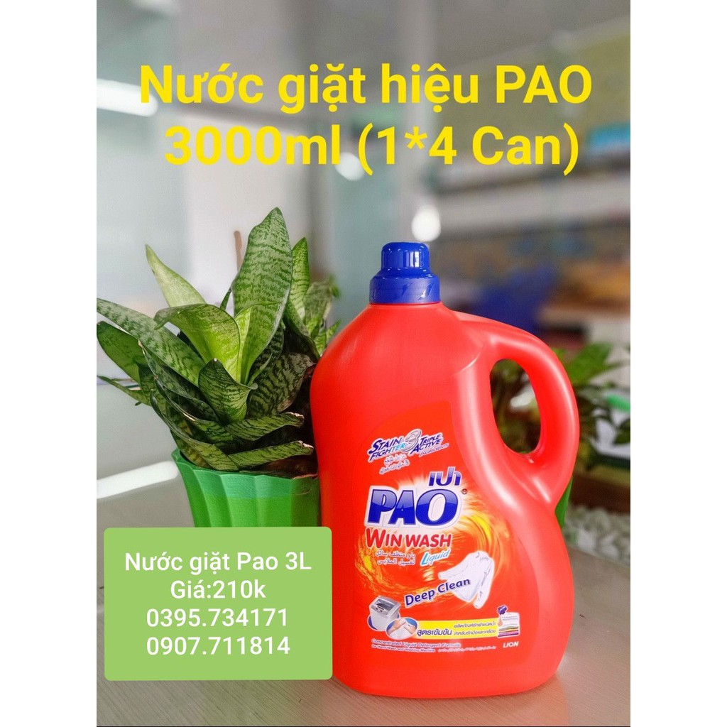 NƯỚC GIẶT Đậm Đặc PAO 850ML THÁI LAN