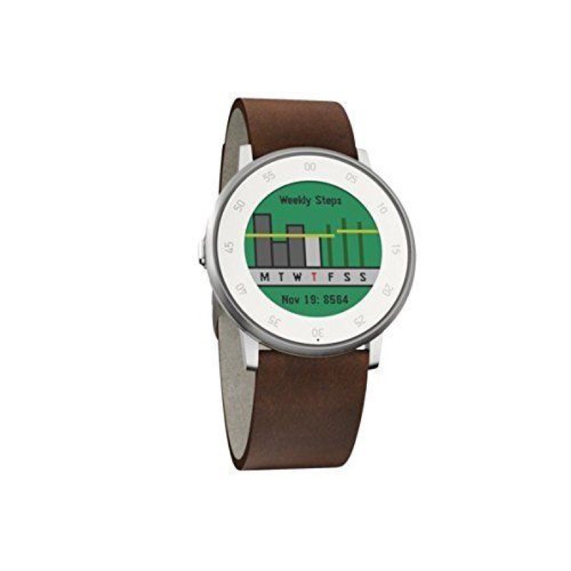 Đồng hồ thông minh Pebble Time Round 20mm Bạc (Full hộp - Tặng kèm dán màn hình)