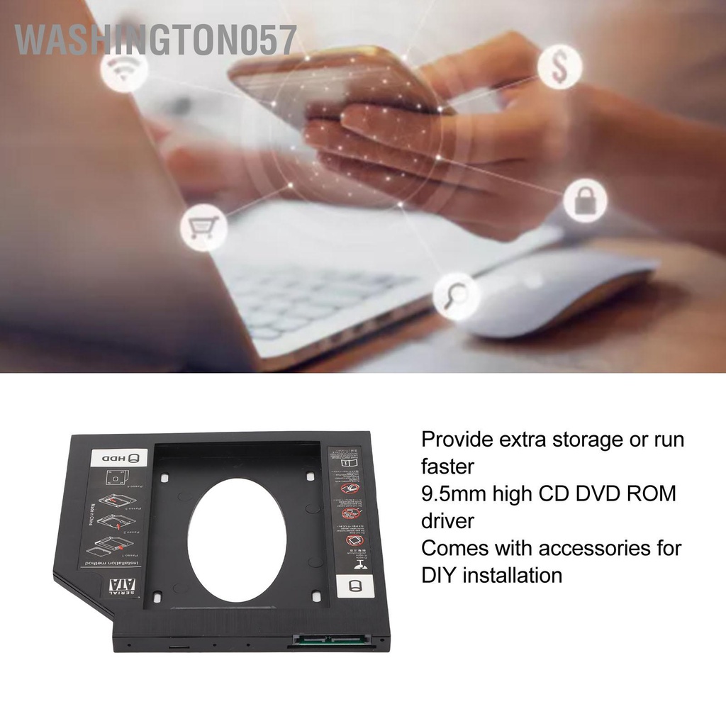 Khay đậy khay ổ cứng cho máy tính xách tay Khe cắm đĩa CD DVD ROM