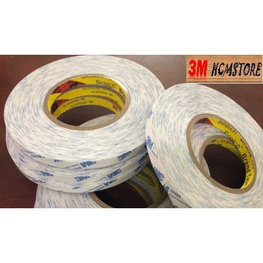 3M 9448A 12mm dài 50met - BĂNG KEO HAI MẶT ĐA NĂNG phù hợp dán cho nhiều chất liệu khác nhau như kim loại, nhựa thường