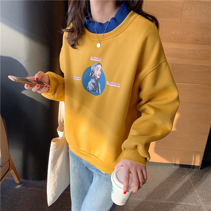 Áo Sweater Tay Dài Dáng Rộng Thời Trang Mùa Thu Cho Nữ