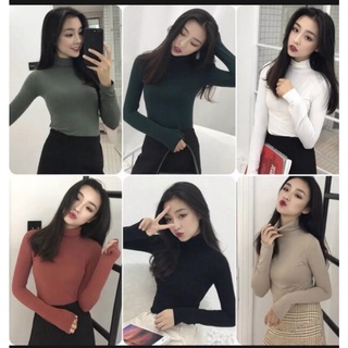 Áo Giữ Nhiệt - Áo Thun Nữ Tay Dài Cổ Lọ (40-50kg)