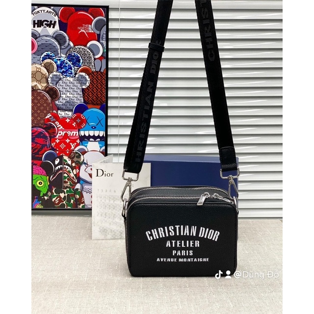 Túi đeo chéo bản cao cấp kèm hộp - Bag Dio.r trai gái đeo siêu chất TC006