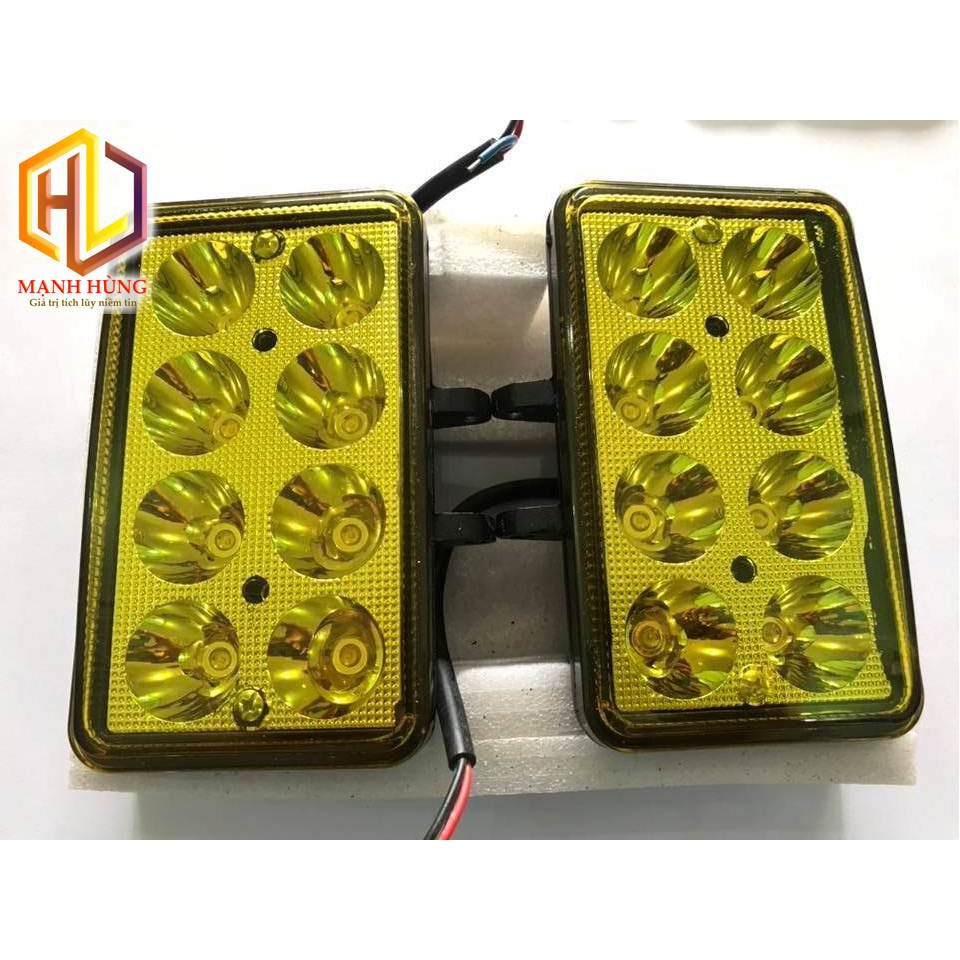 Đèn gầm ledbar 8 bóng màu vàng 1 cái