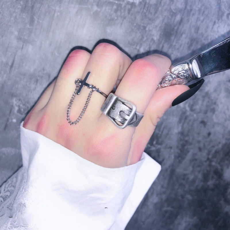 Cross Tassel Ring Korean Style Personality Retro
