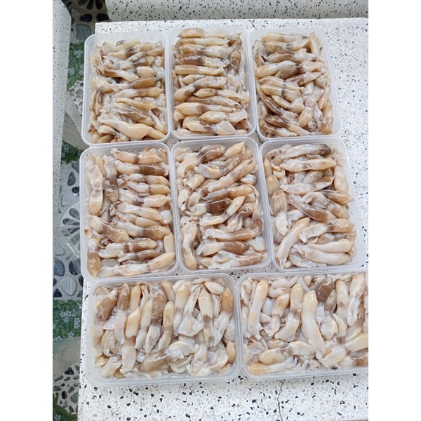 Thịt ốc-móng tay làm sạch, tươi ngọt ngon -1kg