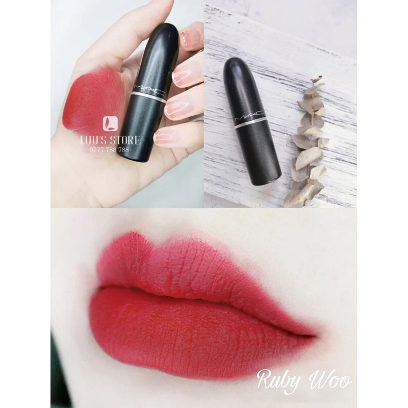 [Mã COS0505 giảm 8% đơn 300K] Son MAC #Ruby Woo - Đỏ Cổ Điển