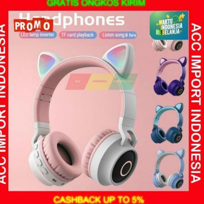 Tai Nghe Chụp Tai Hình Tai Mèo Màu Hồng Dễ Thương Cho Bé | BigBuy360 - bigbuy360.vn