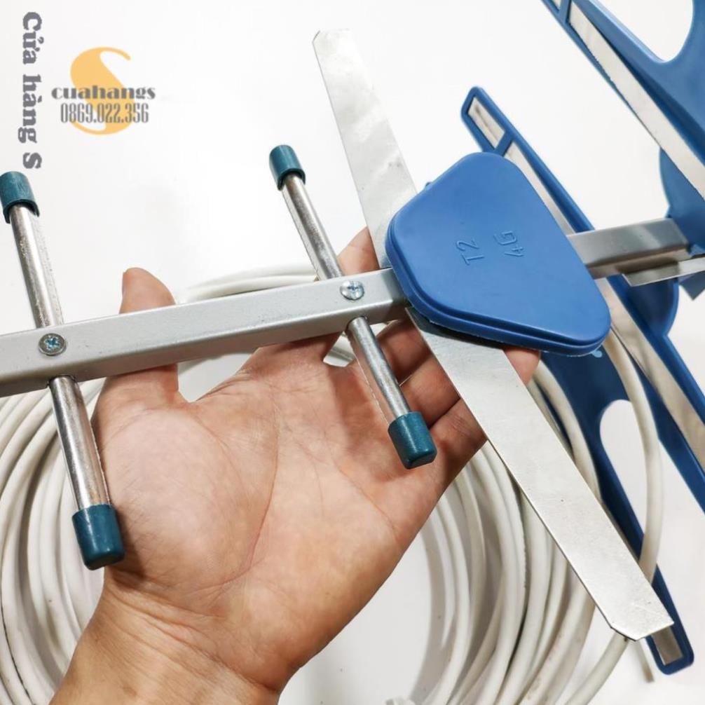 Anten tivi thông minh thu sóng DVB T2 truyền hình mặt đất kèm dây T24G - Bắt sóng khỏe