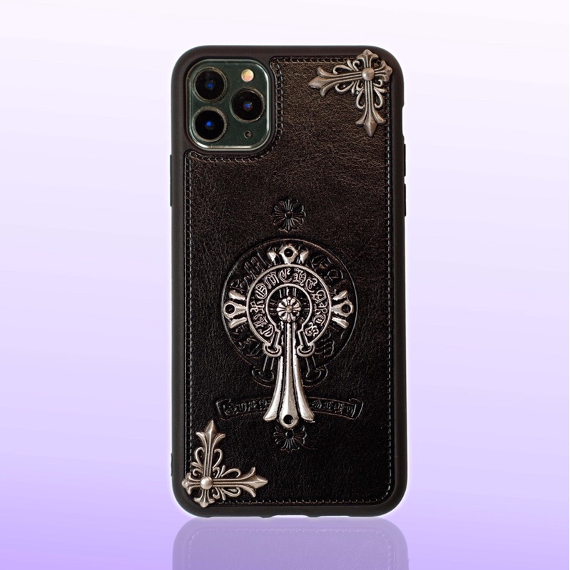 Ốp lưng Chrome Heart Cross Big Logo Leather