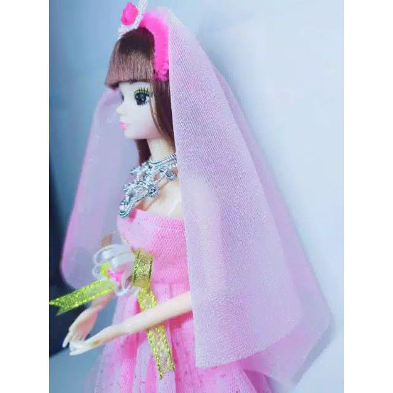 Mạng Che Mặt Cô Dâu Xinh Xắn Dành Cho Búp Bê Barbie