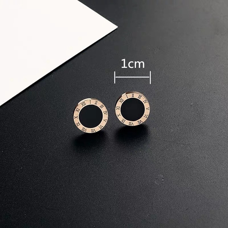 Khuyên Tai Mạ Vàng Hồng 18k Phong Cách Hàn Quốc