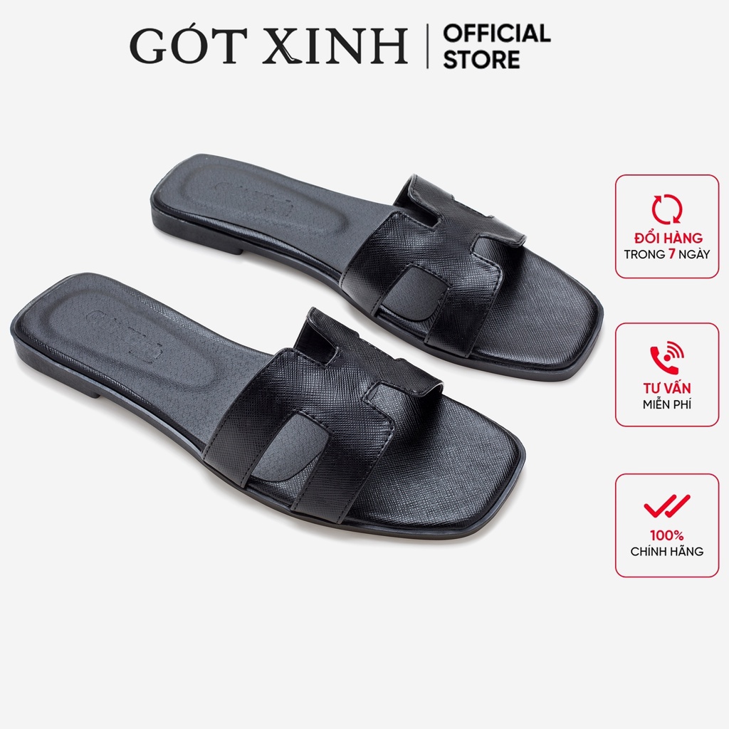 Dép nữ GÓT XINH GX158 đế bệt da mờ