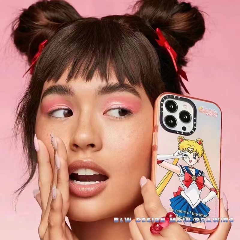 Ốp Điện Thoại Mềm Trong Suốt Chống Sốc In Hình Hoạt Hình Sailor Moon Cho iPhone 13 12 11 Pro MAX IX XS MAX XR 6 6s 7 8 Plus