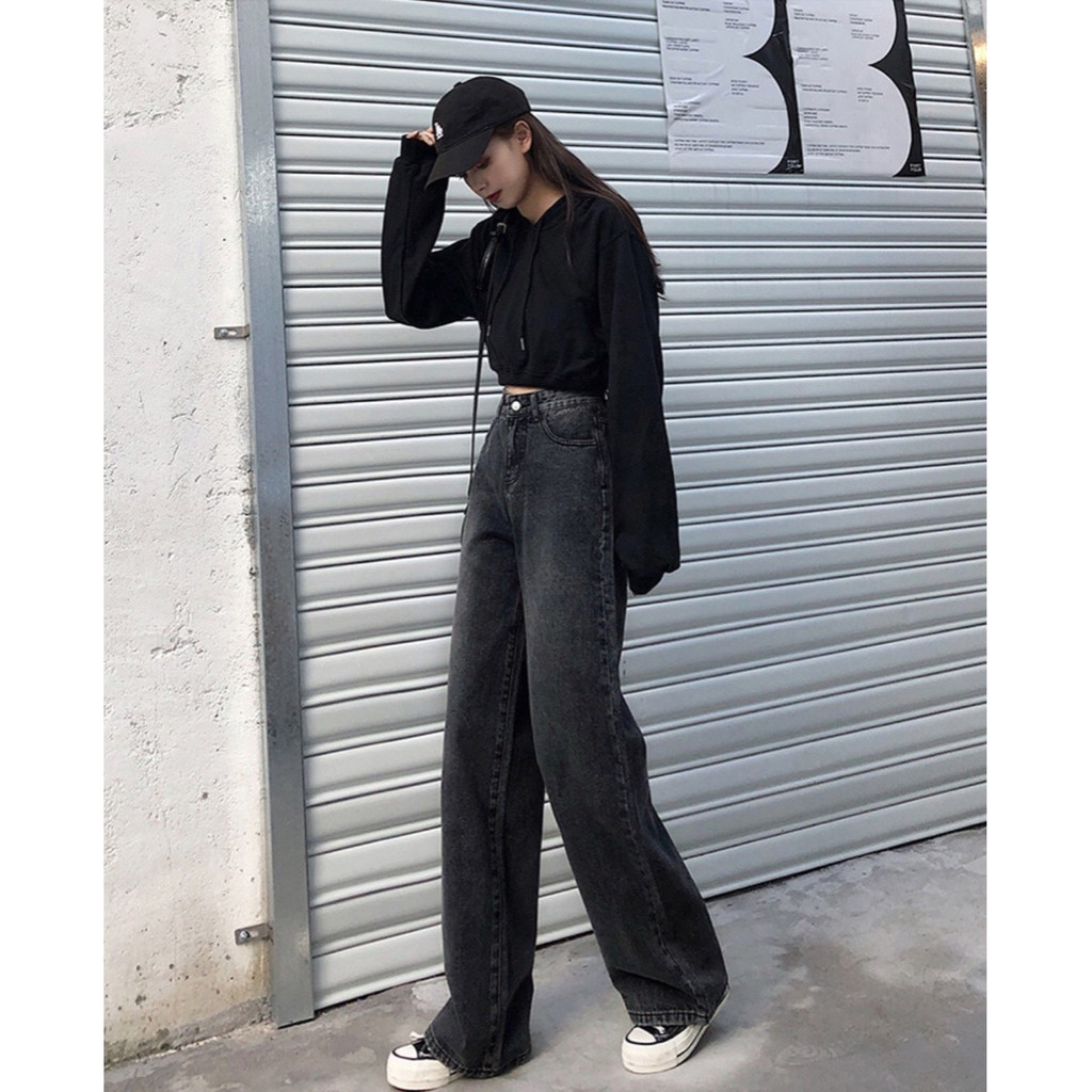 Quần Jeans Nữ Ống Rộng Cao Cấp Cực Đẹp BB3100