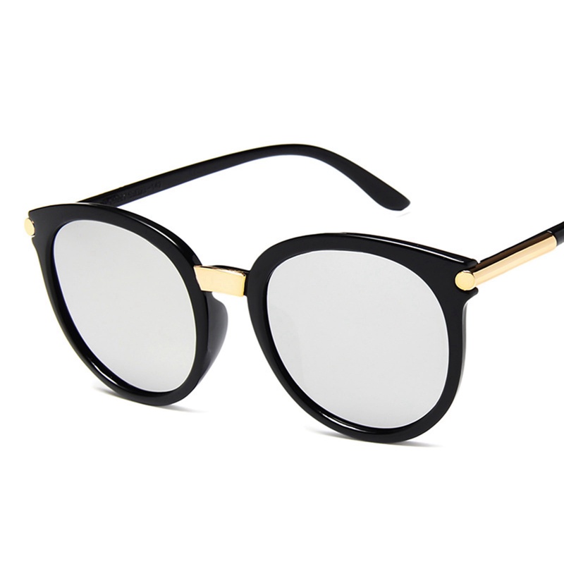 Kính Mát Gọng Tròn Lớn Chống Tia Uv Phong Cách Hàn Quốc Thời Trang Cho Nữ