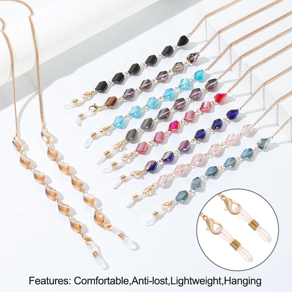 MOILYVN Giá Đỡ Mắt Kính Bằng Kim Loại Pha Lê