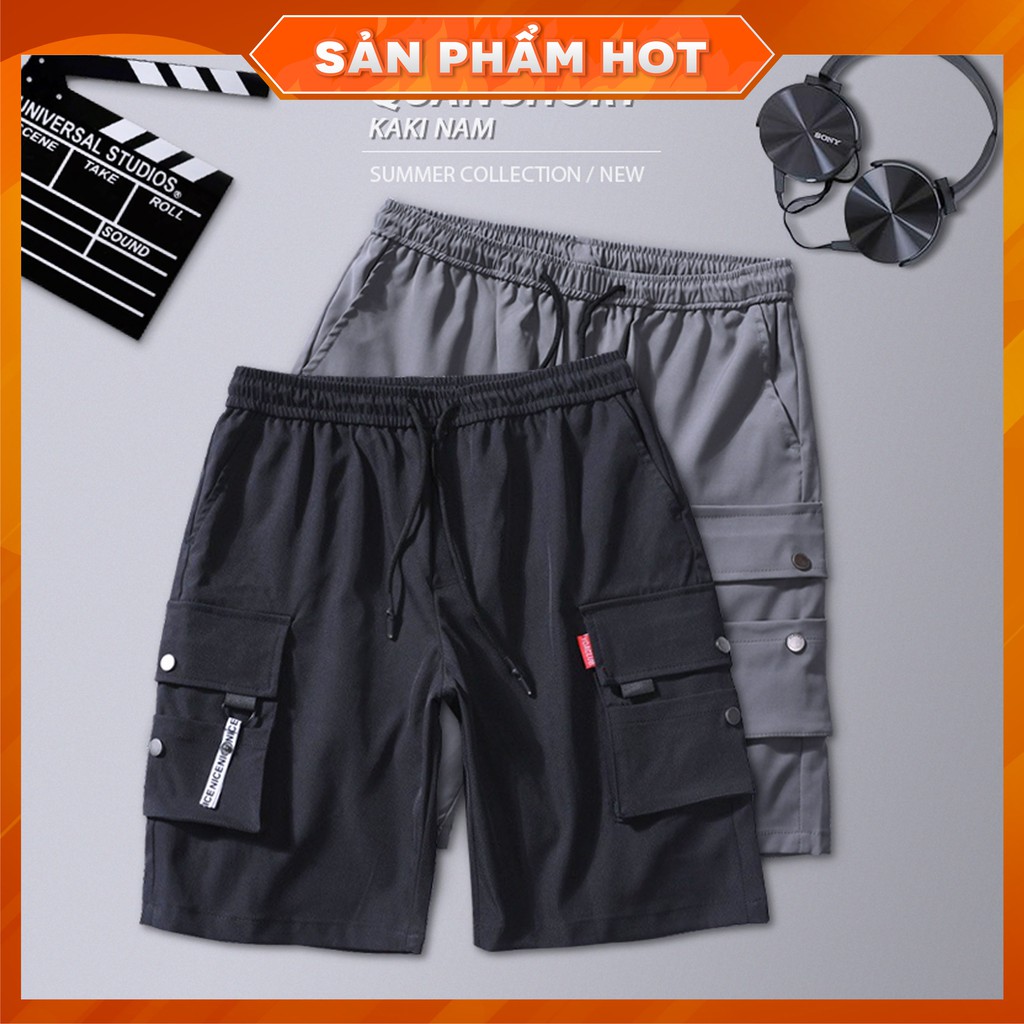 Quần short nam kaki mã TT13💥FREESHIP💥 Quần thể thao tập gym dáng lửng mùa hè cạp chun túi hộp phong cách | BigBuy360 - bigbuy360.vn