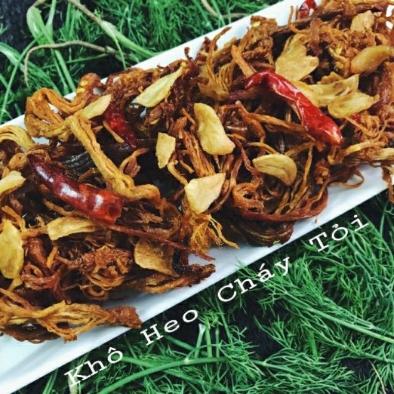 KHÔ HEO CHÁY TỎI loại 1 lon 300gr | BigBuy360 - bigbuy360.vn