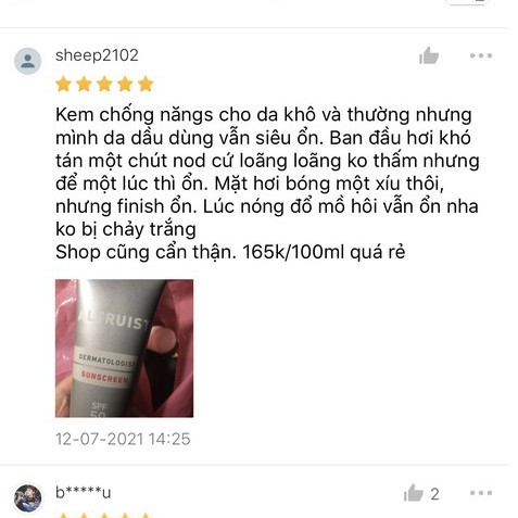 Kem chống nắng Altruist Dermatologist Sunscreen SPF 50 100ml