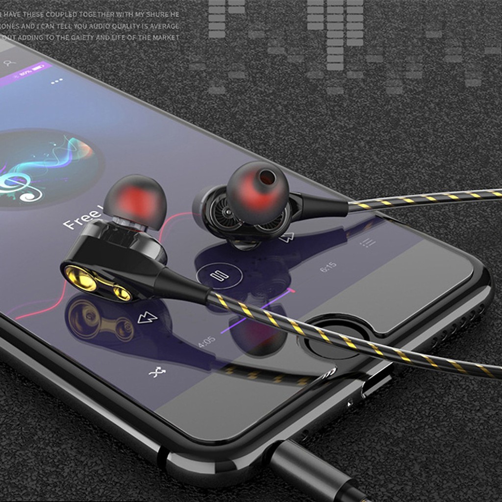 Tai nghe HiFi chính hãng lõi kép siêu bass