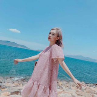 Vải xd ren hoa đẹp