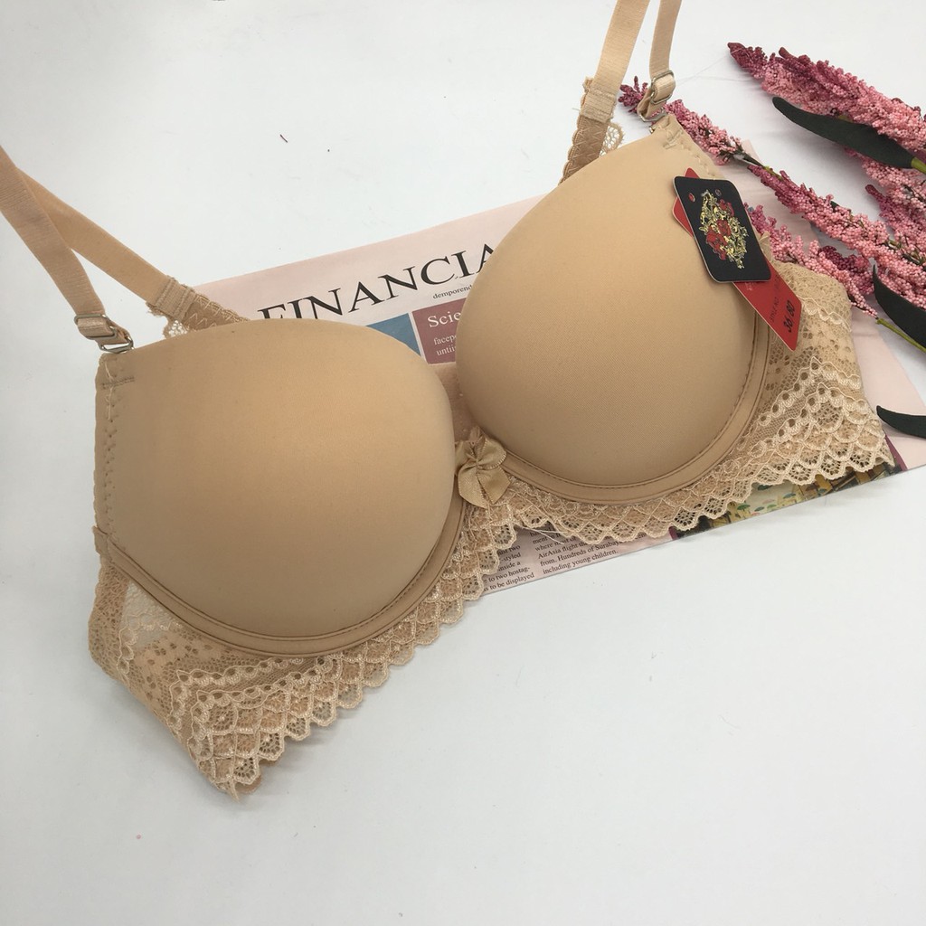 Áo ngực đệm dày dây ren cách điệu , áo ngực trơn đồ lót thái không gian eva KGE 9903