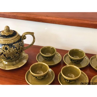 ấm chén gốm chu đậu