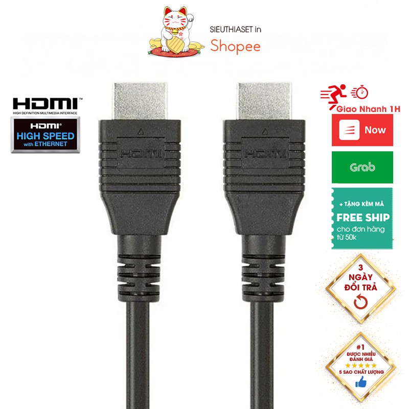 Dây Kết Nối HDMI Dài 1M5 Sử Dụng Cho Máy Chiếu Máy Tính Tivi Android Box Viettel FPT Google TV K+