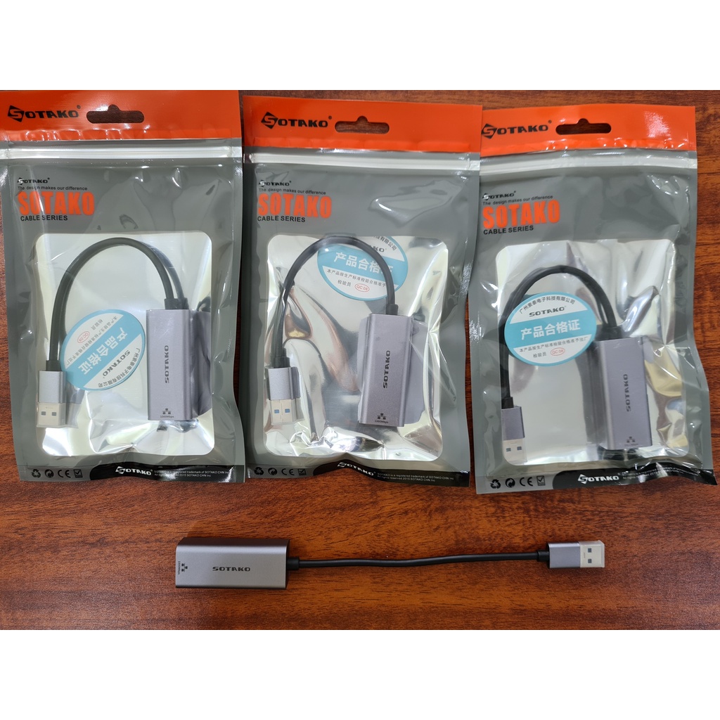 Cáp chuyển đổi từ USB 3.0 to LAN Gigabit SOTAKO