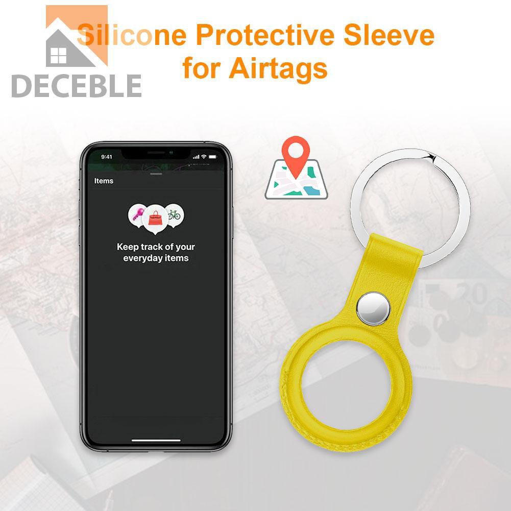 Vỏ Bảo Vệ Hộp Sạc Tai Nghe Apple Airtag Bằng Da Pu Có Móc Khóa | BigBuy360 - bigbuy360.vn