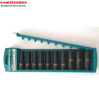 Bộ típ lục giác dài đen dùng hơi 1/2 inch 10 món total thkisd12102l