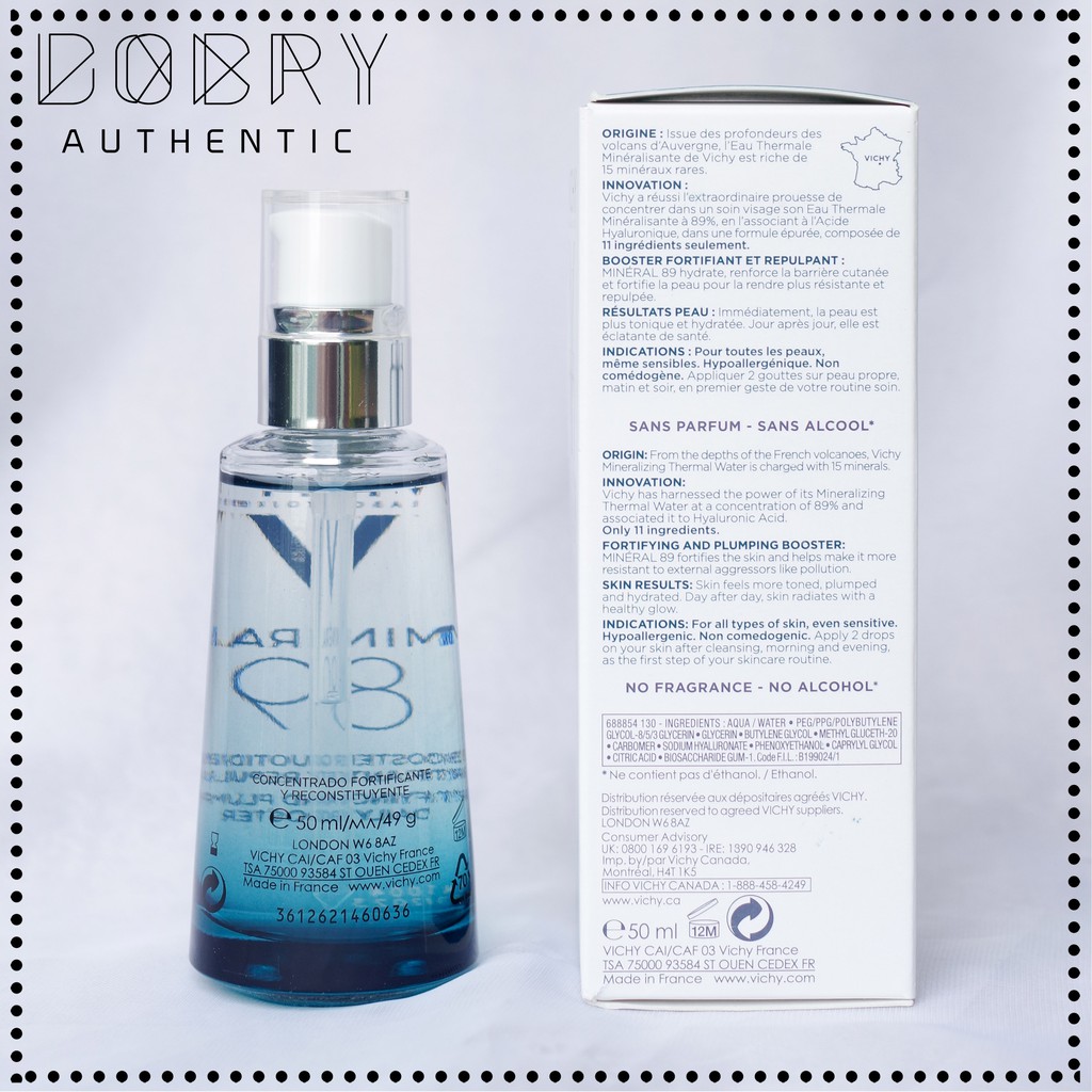 Dưỡng Chất Khoáng Cô Đặc Phục Hồi Và Bảo Vệ Da Vichy Mineral 89 (50ml) | BigBuy360 - bigbuy360.vn