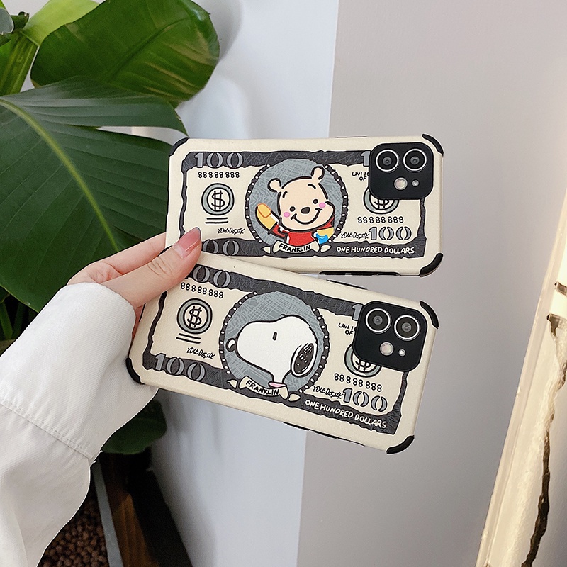 Ốp Điện Thoại Mềm In Hình Gấu Pooh Snoopy Cho Iphone 12 11 Pro Max 6 6s 7 8 Plus Xr X Xs Max Se 2020