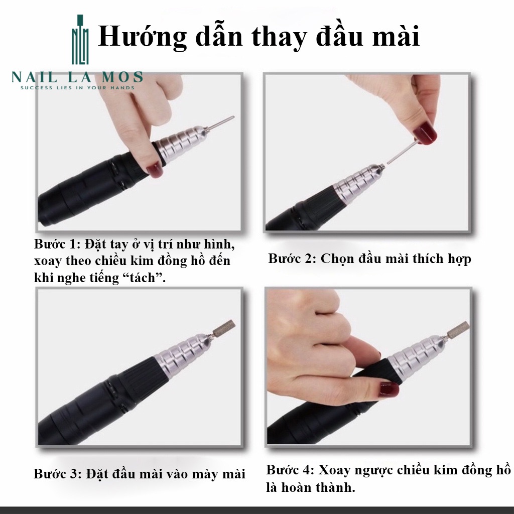 Máy mài móng tích điện EN101 chính hãng (bảo hành thân máy 6 tháng) - Máy mài móng cầm tay chuyên dụng trong ngành nail