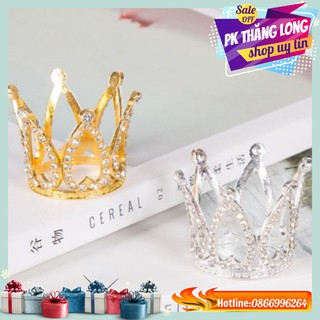 Vương miện đính đá size nhỏ Trang trí bánh kem - Trang trí bánh sinh nhật