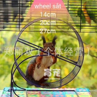 [ ƯU ĐÃI] Wheel sắt cho hamster sóc nhím [ CHỈ CÒN 14CM]