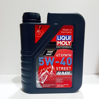 Nhớt Liqui Moly 5W40 hay 10 W40 Street Racing