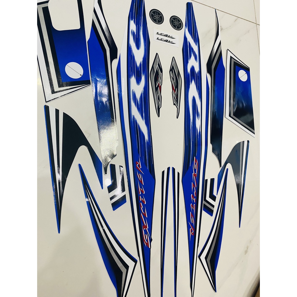 Nguyên bộ tem rời zin thái dán xe máy exciter rc 2008 đến 2010 màu xanh dương