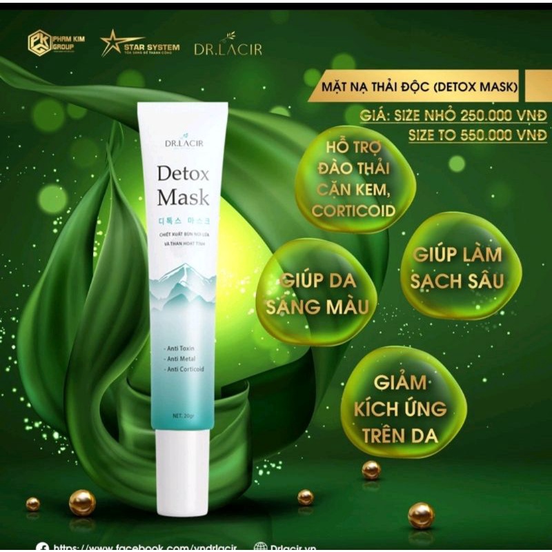 MẶT NẠ THẢI ĐỘC LAMER CARE - DR.LACIR DETOX MASK _,,
