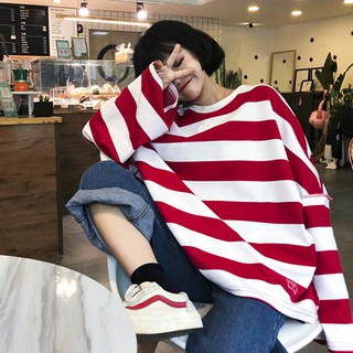 MB005 Áo phông kẻ ngang oversize