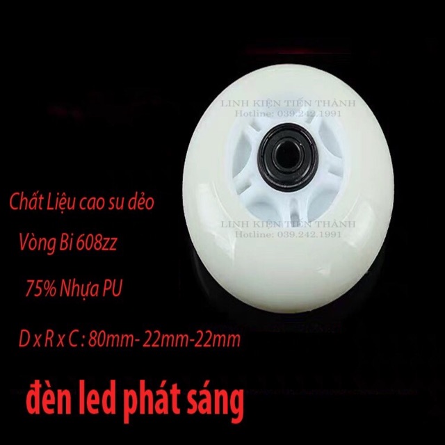 Bánh xe Drift 360 Độ Có Đèn Led