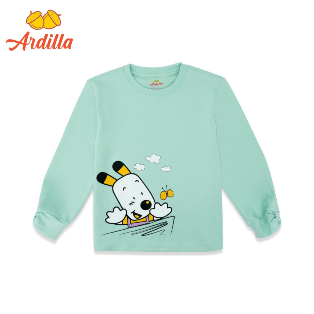 Áo T.Shirt dài tay ARDILLA in Hitdog ngộ nghĩnh dành cho bé gái KA8202-TSD